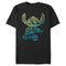 Men's Lilo & Stitch Yellow to Blue Silhouette T-Shirt