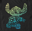 Men's Lilo & Stitch Yellow to Blue Silhouette T-Shirt