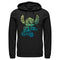 Men's Lilo & Stitch Yellow to Blue Silhouette Pull Over Hoodie