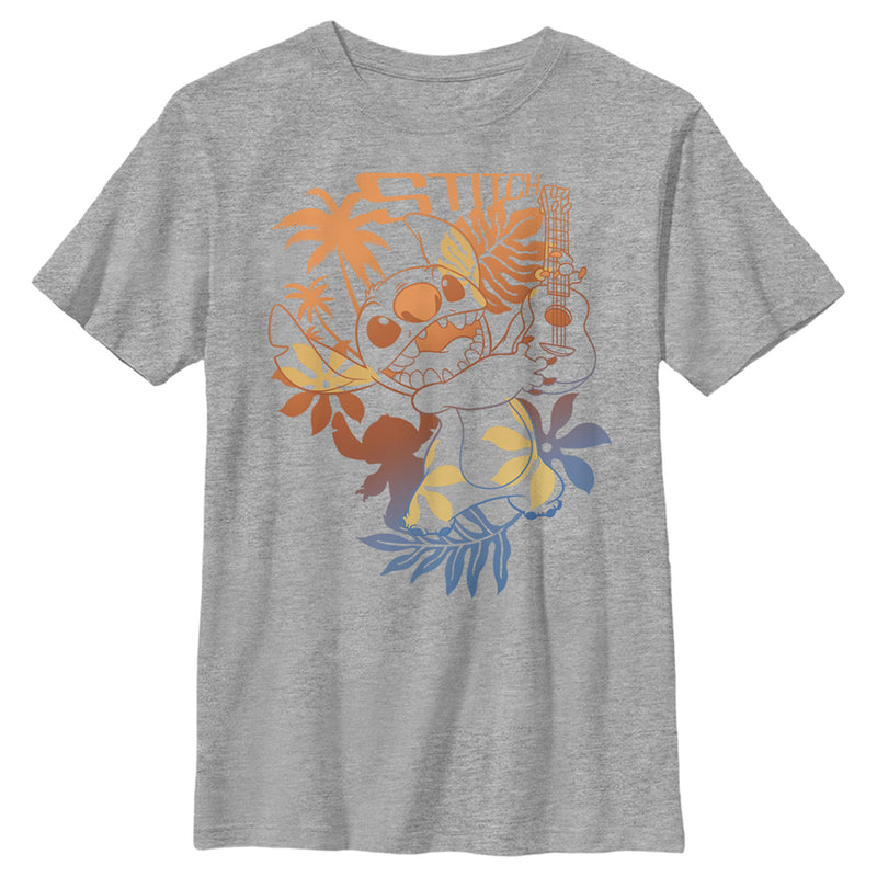 Boy's Lilo & Stitch Tropical Ukulele T-Shirt