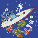 Junior's Lilo & Stitch Surfing Tropical Jungle Waves 2002 T-Shirt