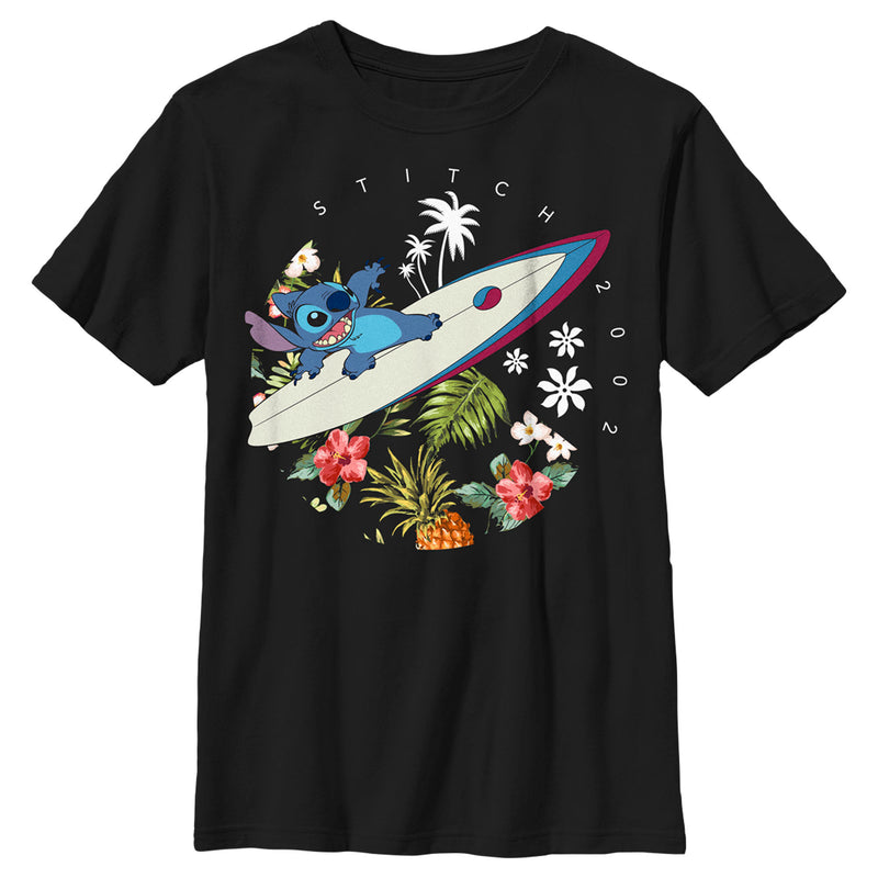 Boy's Lilo & Stitch Firework Rocket Ride for Stitch T-Shirt