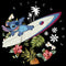 Boy's Lilo & Stitch Firework Rocket Ride for Stitch T-Shirt