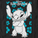 Men's Lilo & Stitch Grumpy Blue Flowers T-Shirt