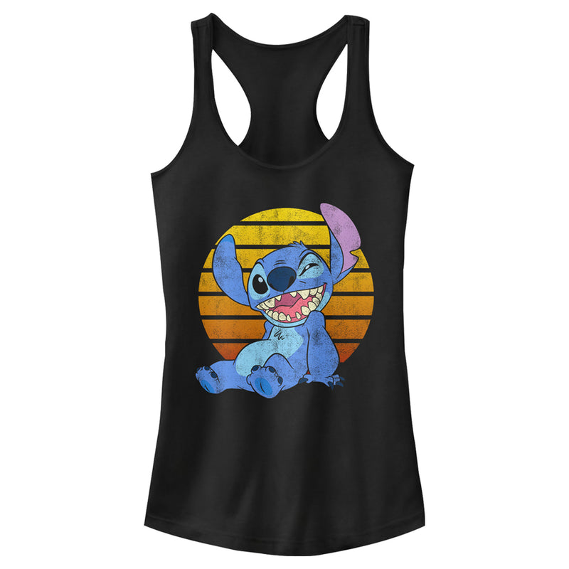 Junior's Lilo & Stitch Winking Racerback Tank Top