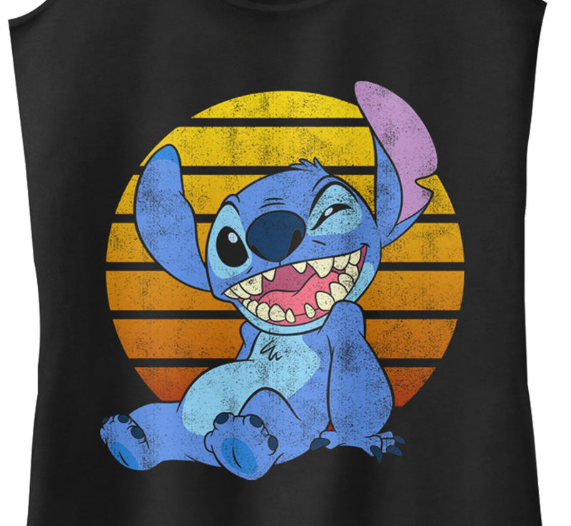 Junior's Lilo & Stitch Winking Racerback Tank Top
