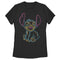 Women's Lilo & Stitch Bright Neon Outline T-Shirt