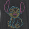 Women's Lilo & Stitch Bright Neon Outline Racerback Tank Top