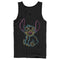 Men's Lilo & Stitch Bright Neon Outline Tank Top