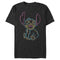 Men's Lilo & Stitch Bright Neon Outline T-Shirt