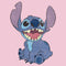 Girl's Lilo & Stitch Sitting Happily T-Shirt