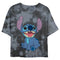 Junior's Lilo & Stitch Sitting Happily T-Shirt