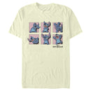 Men's Lilo & Stitch Poses in Pink Panels T-Shirt