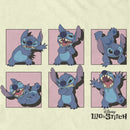 Men's Lilo & Stitch Poses in Pink Panels T-Shirt