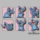 Boy's Lilo & Stitch Poses in Pink Panels Pull Over Hoodie