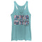 Women's Lilo & Stitch Poses in Pink Panels Racerback Tank Top