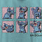 Women's Lilo & Stitch Poses in Pink Panels Racerback Tank Top