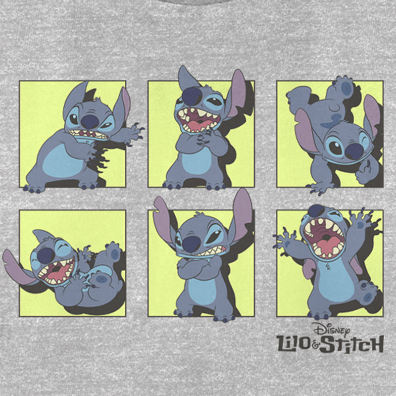 Women's Lilo & Stitch Poses in Yellow Panels T-Shirt