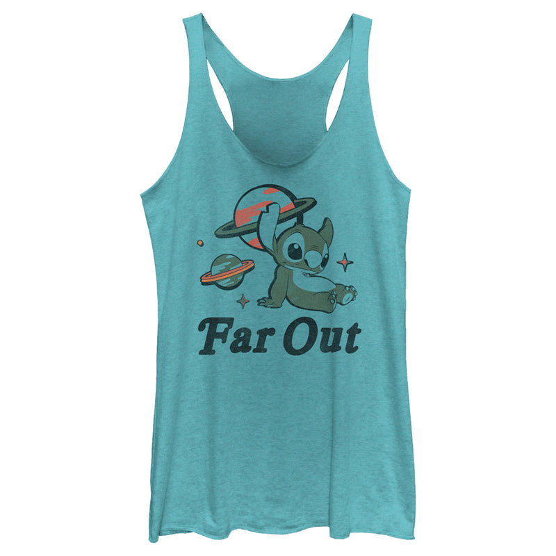 Women's Lilo & Stitch Far Out Racerback Tank Top