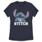Women's Lilo & Stitch With Silly Black Glasses, Reading Time T-Shirt