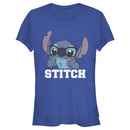 Junior's Lilo & Stitch With Silly Black Glasses, Reading Time T-Shirt