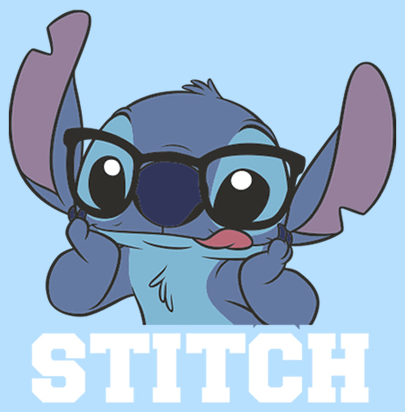 Men's Lilo & Stitch With Silly Black Glasses, Reading Time T-Shirt