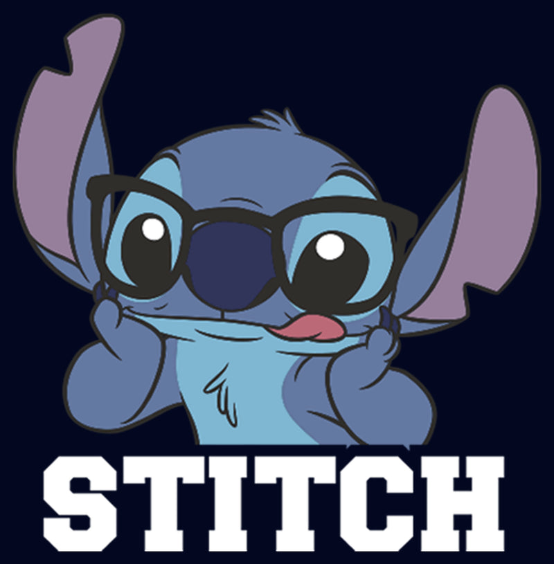 Men's Lilo & Stitch With Silly Black Glasses, Reading Time T-Shirt