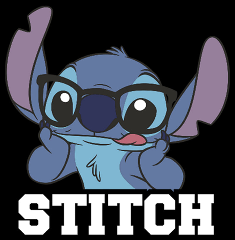 Men's Lilo & Stitch With Silly Black Glasses, Reading Time T-Shirt