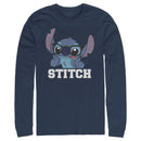 Men's Lilo & Stitch Silly Black Glasses Long Sleeve Shirt