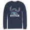 Men's Lilo & Stitch Silly Black Glasses Long Sleeve Shirt