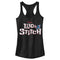 Junior's Lilo & Stitch Red and White Logo Racerback Tank Top