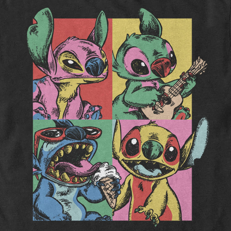 Men's Lilo & Stitch Retro Panel T-Shirt