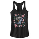 Junior's Lilo & Stitch Flowers and a Coconut Racerback Tank Top