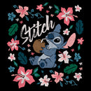 Junior's Lilo & Stitch Flowers and a Coconut T-Shirt