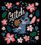 Girl's Lilo & Stitch Floral Poster T-Shirt