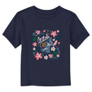 Toddler's Lilo & Stitch Distressed Flowers and a Coconut T-Shirt