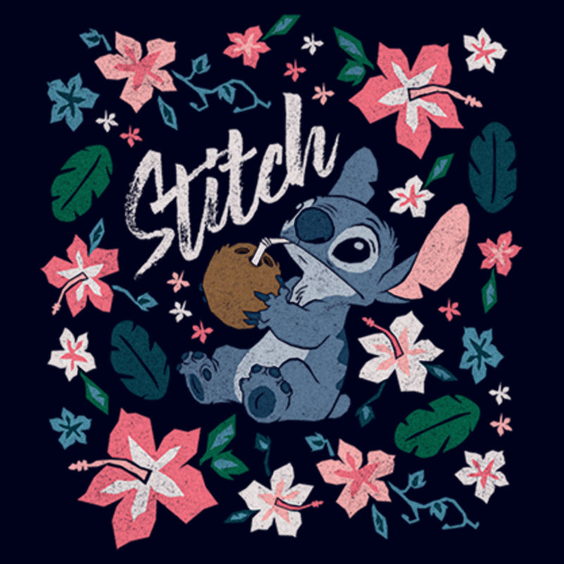 Toddler's Lilo & Stitch Distressed Flowers and a Coconut T-Shirt