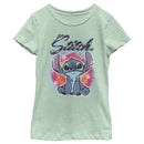 Girl's Lilo & Stitch Colorful Airbrush T-Shirt