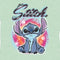 Girl's Lilo & Stitch Colorful Airbrush T-Shirt