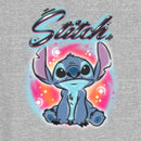 Junior's Lilo & Stitch Colorful Airbrush T-Shirt