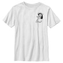 Boy's Lilo & Stitch Black and White Sketch Lilo T-Shirt