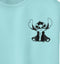 Junior's Lilo & Stitch Black and White Sketch Stitch Racerback Tank Top