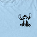 Men's Lilo & Stitch Black and White Sketch Stitch T-Shirt