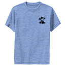 Boy's Lilo & Stitch Black and White Sketch Stitch Performance Tee