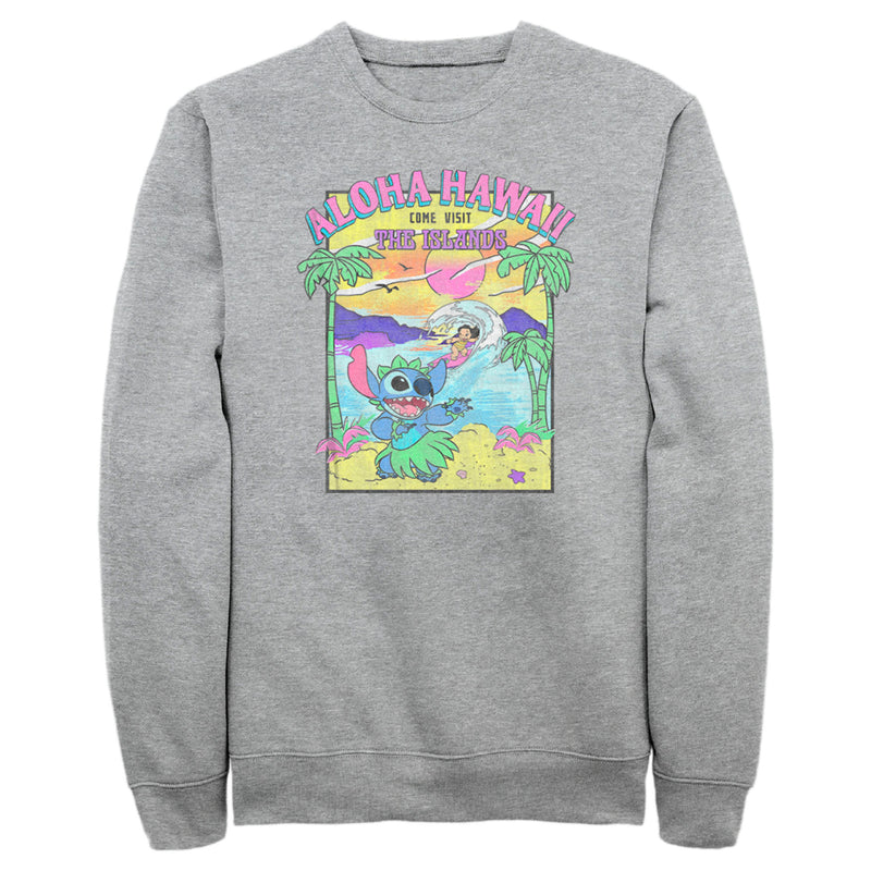 Men's Lilo & Stitch Aloha Hawaii Come Visit the Islands Sweatshirt
