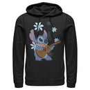 Men's Lilo & Stitch Floral Ukulele Dance Pull Over Hoodie