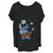 Junior's Lilo & Stitch Floral Ukulele Dance T-Shirt