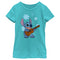 Girl's Lilo & Stitch Floral Ukulele Dance T-Shirt