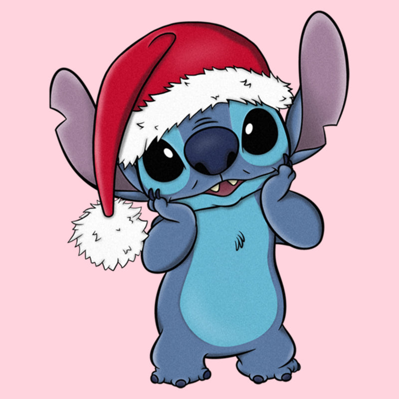 Junior's Lilo & Stitch Santa Surprise T-Shirt