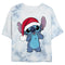 Junior's Lilo & Stitch Santa Stitch Surprise T-Shirt